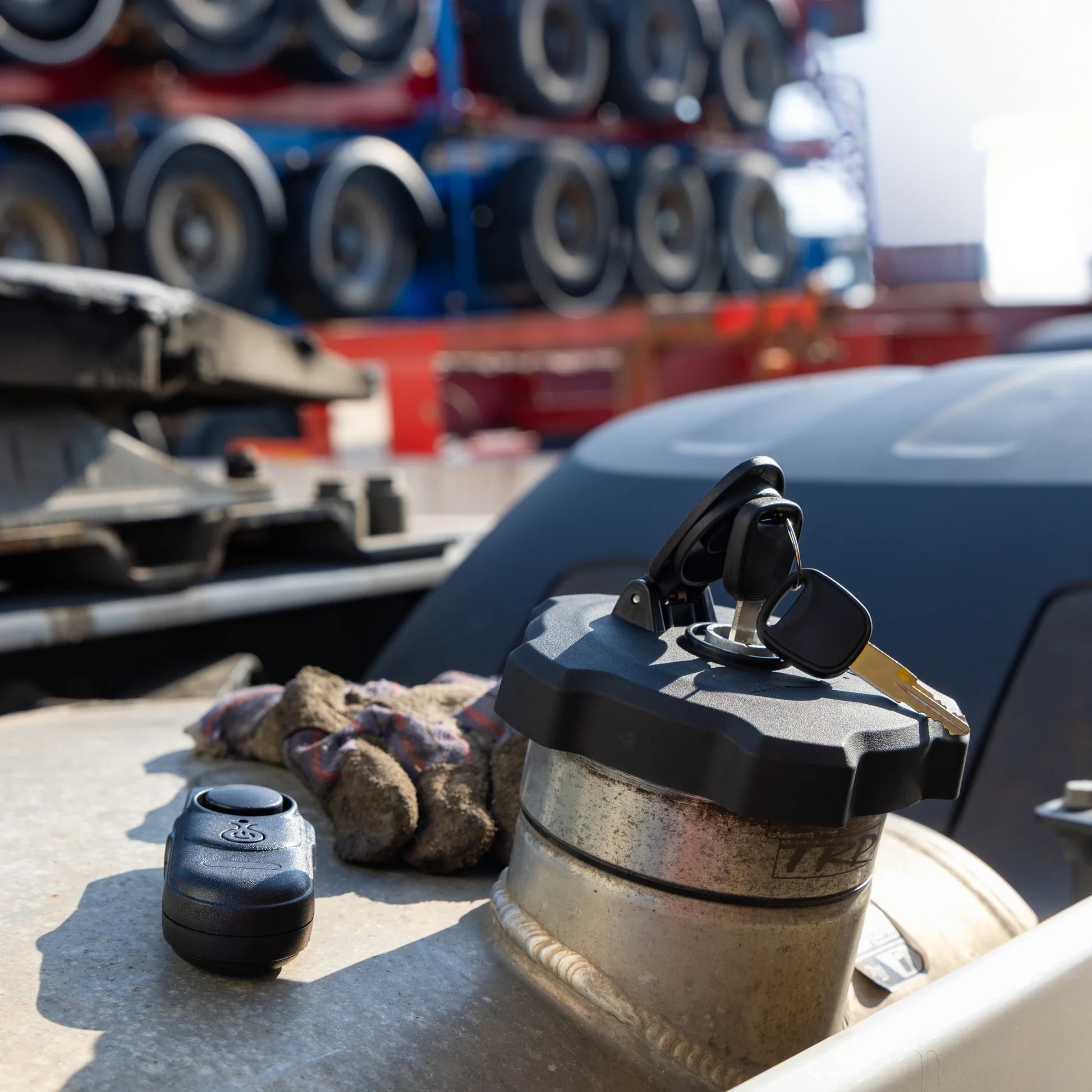 TruckTitan™ - Tapón de depósito Antirrobo con Alarma